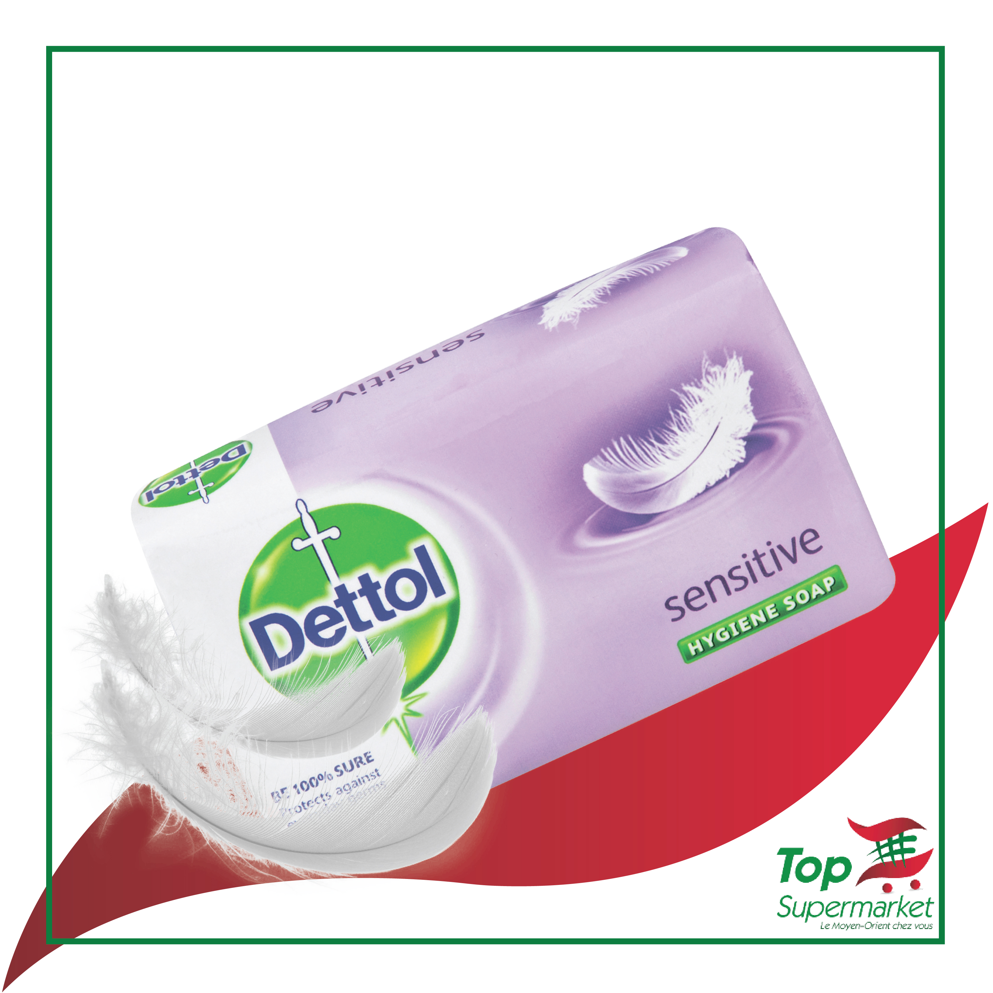 Dettol savon Sensitive 105gr